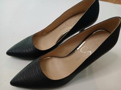 Jessica Simpson Black Laenie Classic Pumps 4″ Heels Size 7.5 M US 38 EU