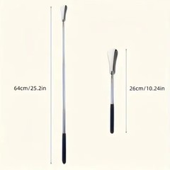 New Extra Long Handle Shoe Horn Stainless Steel Handled Metal Shoehorn Horns