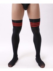 Men’s Socks Elastic Thigh-High Stockings Fantasy Thin and Sheer Over Knee Socks