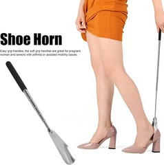 Extra Long Handle Shoe Horn Stainless Steel 25″ Handled Metal Shoehorn Horns USA