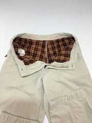 L.L.Bean Men’s Flannel-Lined Comfort Waist Chinos Tan Khaki Pants 34×30