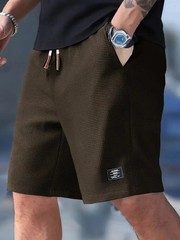 Men’s Summer Casual Sports Shorts Plaid Checkered Loose Knee Length Shorts Ameri