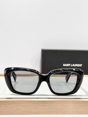 Sunglasses Saint Laurent Eyeglasses Frame Black Full Rim Rectangle Unisex