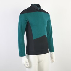 For The Next Generation Picard Red Uniforms TNG Riker Data Gold Blue Top Costume
