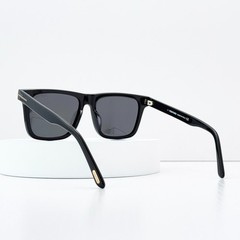 Tom Ford TF906 Square Sunglasses Black Frame Grey Lens 56-17-145 Men