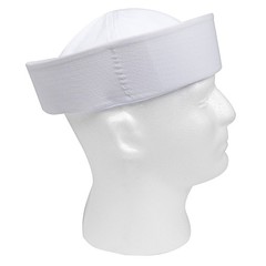 Sailor Hat White Military US Navy Cotton Dixie Cup Yacht Cap Sailing Nautical