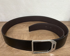 Hermès Men’s Brown Solid Belt Size 44 with Buckle – Pre-Owned Excellent