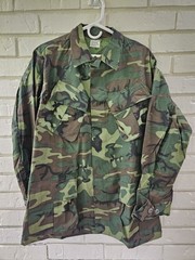 Vtg Vietnam Era ERDL Jungle Jacket Fatigue Poplin Med-Reg/ Mint-New Old Stock