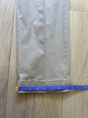 Ralph Lauren Khaki The Polo Chino Stretch Straight Pleated 36/32