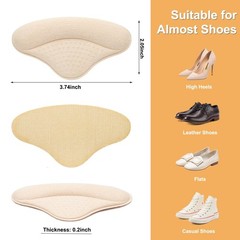 4 Pairs Heel Pads Heel Grips Liner for Loose Shoes, Heel Cushion Pads Heel In…