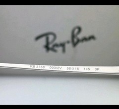 RAY-BAN POLARIZED ARI SUNGLASSES RB3758 003/2V SILVER FRAME BLUE LENS 145mm
