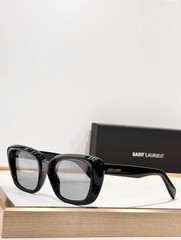 Sunglasses Saint Laurent Eyeglasses Frame Black Full Rim Rectangle Unisex
