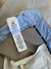 Ralph Lauren Khaki The Polo Chino Stretch Straight Pleated 36/32