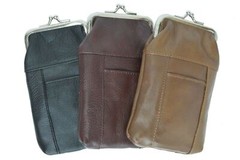 Leather Cigarette Case Pack Holder Regular or 100’s Lighter Pocket