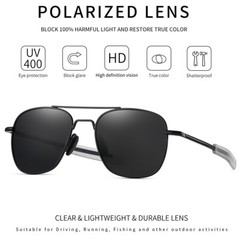 Aviator Sunglasses Premium Military Pilot Ultraviolet Mens Polarized Sunglasses