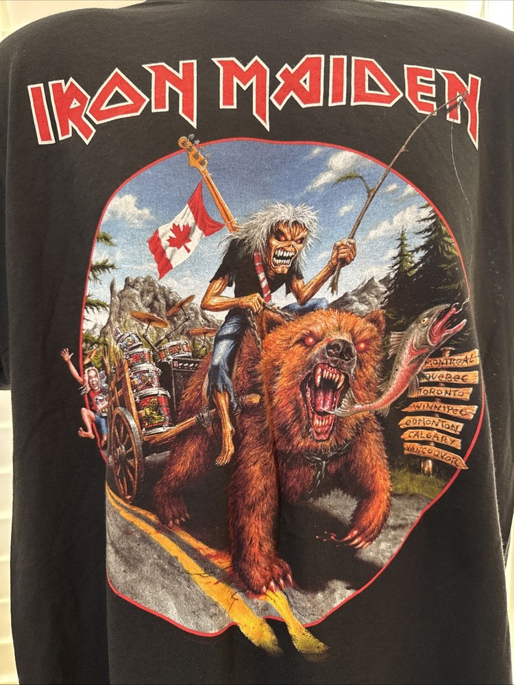 Official Iron Maiden Legacy of the Beast Canadian Tour 2019 T Shirt in Large New
