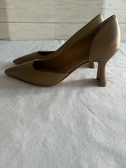 M.Gemi Italy Olive Taupe Women’s D’Orsay Pumps Heels Sandals Size 8 US 38 EU