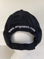 MR GASKET RACING Baseball Hat, Black, Embroidered Logo, Adjustable, 100% Cotton