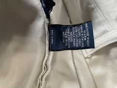 Polo by Ralph Lauren Classic Fit Beige Cotton Pleated Chino Pants 34W