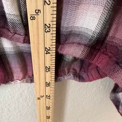 Cloth & Stone Anthropologie Plaid Bubble Hem Blouse Boho Whimsigoth