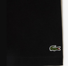 Lacoste Men’s Signature Print Cotton Jersey T-Shirt Black TH1285-51-031