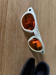 Oakley Meta HSTN Smart Glasses Warm Grey Frame, Prizm Ruby Lenses