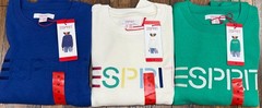 NWT Esprit Women’s Logo Fleece Crewneck Sweatshirt Embroidered 80s Retro Viral
