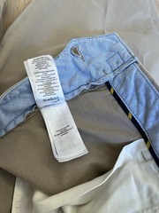 Ralph Lauren Khaki The Polo Chino Stretch Straight Pleated 36/32