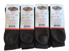 3 OR 12 pairs Men’s Crew Socks Cotton Cushion Sport 10-13 Multi-color