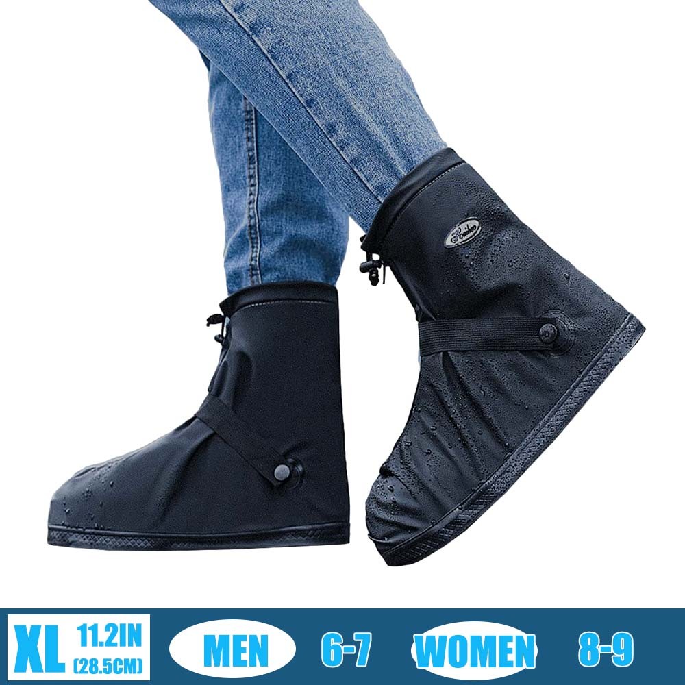 Waterproof Rubber Rain Boot Shoe Covers Reusable Anti-slip Shoes Cover Protector