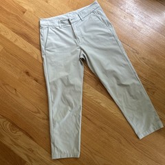 Lululemon Commission Pant Men 30×24” Beige Slim Fit Warpstreme Chino