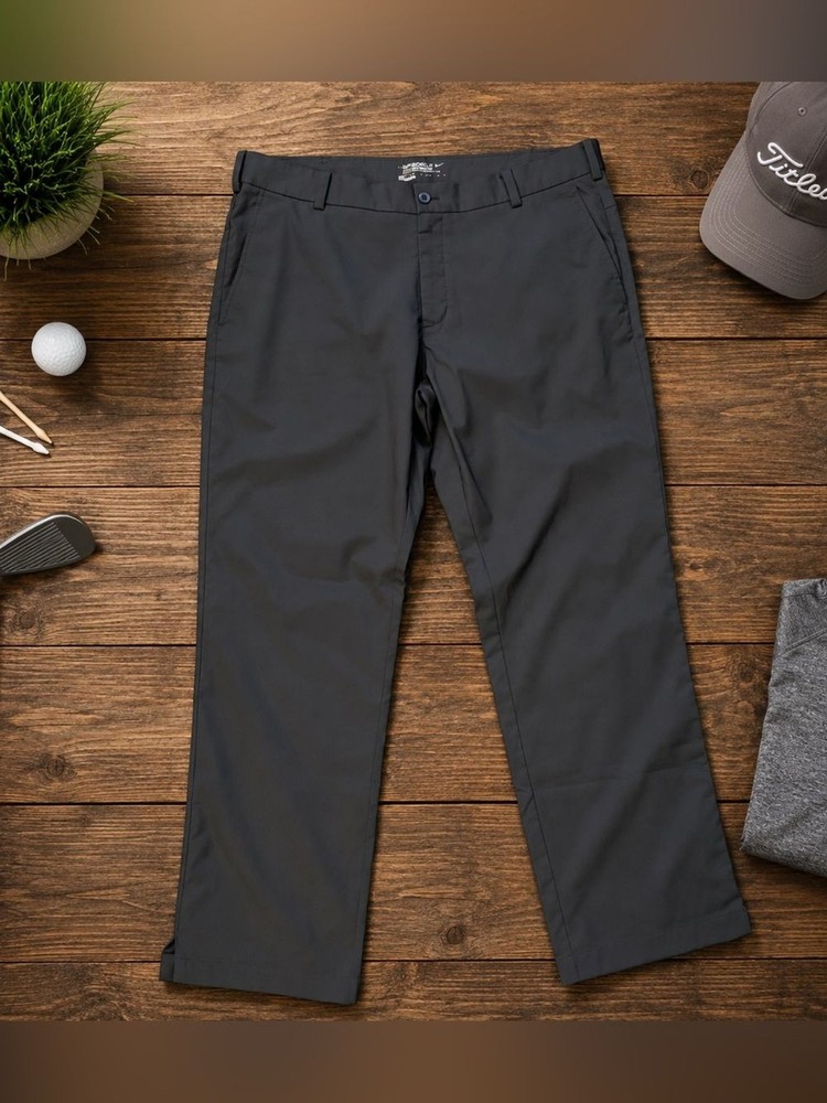 Nike Golf Tour Performance Dri-Fit Pants Men’s 36 x 30 Gray/Brown Athletic Golf