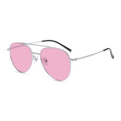 Women’s β‑Titanium Full‑Rim Reading Glasses Solid Pink Tinted Outdoor Sunglasses