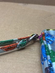 TRANSVERSION Gemstone Theme Long Bag / Clutch / Make-up VTG RARE Loop Handle