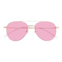 Women’s β‑Titanium Full‑Rim Reading Glasses Solid Pink Tinted Outdoor Sunglasses