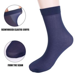 10 Pairs Business Men Silk Socks Breathable casual Socks Ultra-thin Nylon Socks