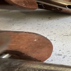 Wooden Spring Shoe Trees Pair with Metal Shafts and Black Plastic Handles