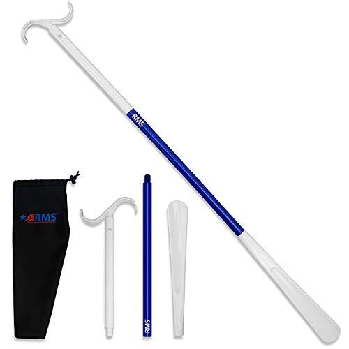 35.5 Inch Extra Long Shoe Horn Dressing Stick Aid Helper with Travel Bag