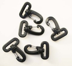1″ Heavy Duty Plastic/Metal Swivel Snap Hook 5 pack FREE SHIPPING