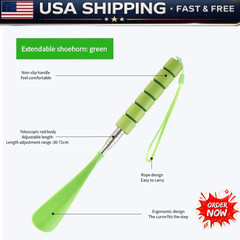 Shoe Horn Extra Long Handle Stainless Steel 28″ Handled Metal Shoehorn Horns
