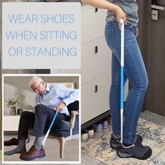 35.5 Inch Long Handled Shoe Horn, Dressing Stick, Sock Remover Aid Helper