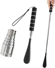 Shoe Horn Extra Long Handle Stainless Steel 28″ Handled Metal Shoehorn Horns