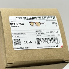 Tory Burch Womens Square Thick Full Rim Sunglasses TY7235D Tortoise