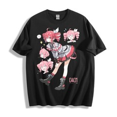 Chibi Chaos Kasane Teto T-Shirt – Drill Twintails Action Design Unisex Tee