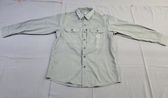 Carhartt Mens Long-Sleeve Button-Down Work Shirt, Gray