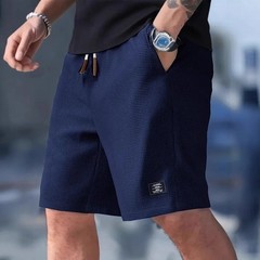 Men’s Summer Casual Sports Shorts Plaid Checkered Loose Knee Length Shorts Ameri