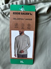 Eddie Bauer Men’s Performance Solarfoil Hoodie UPF 50+ Green Size XL