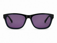 Lacoste L683S Rectangle Full Rim Sunglasses Black Frame/Purple Tinted Lenses