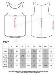 Victorious Men’s Basic Long Length Curved Hem Tank Top Sleeveless T-SHIRTS -TT47