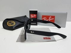 2026 New Ray-Ban RB2140 Wayfarer Sunglasses Black Frame Glass Gray Lens 50-22 mm